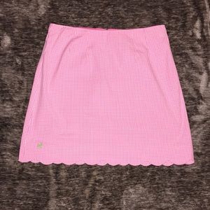 🌴 Lilly Pulitzer Pink Checkered Skirt 🌴